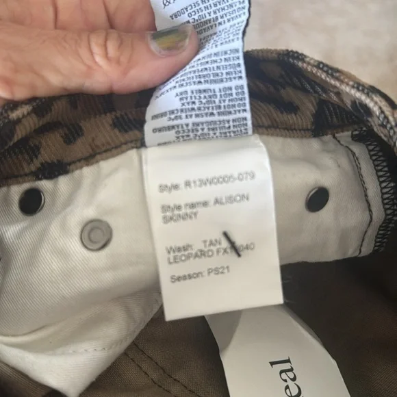 R13 Allison skinny Leopard Print Pants - Picture 10 of 17